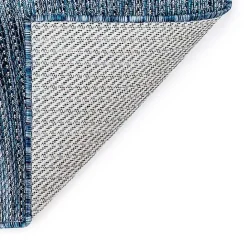 New Kirklands Home Navy Intertwine Indoor/Outdoor Area Rug, 4x7 Blue