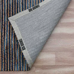Clearance Kirklands Home Navy Jute and Wool Woven Area Rug, 5x8
