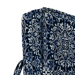 New Kirklands Home Navy Medallion Outdoor Deep Seat Cushion Blue