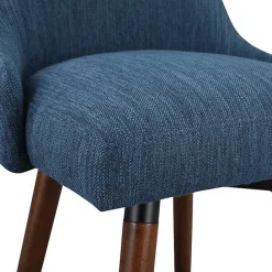Sale Kirklands Home Navy Mid-Century Modern Swivel Counter Stool Blue