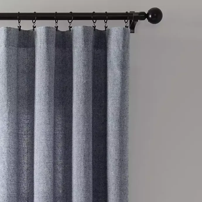 New Kirklands Home Navy Nantucket Fringe Curtain Panel Set, 84 in.