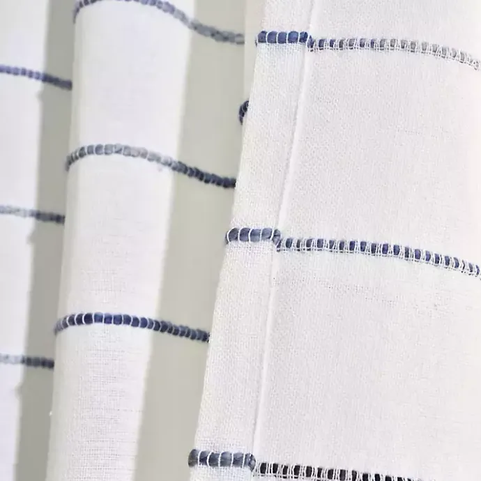 New Kirklands Home Navy Ombre Stripe Curtain Panel Set, 84 in.