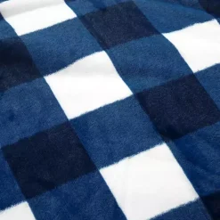 Sale Kirklands Home Navy Plaid Faux Fur 3-pc. Full/Queen Comforter Set
