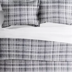 Discount Kirklands Home Navy Plaid Polka Dot 2-pc. Twin Duvet Cover Set