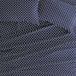 Clearance Kirklands Home Navy Quatrefoil 4-pc. California King Sheet Set Blue