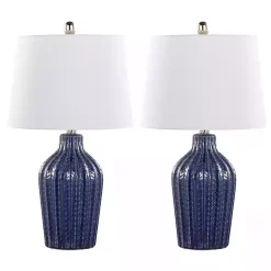 Outlet Kirklands Home Navy Rockwell Table Lamps, Set of 2 Blue