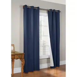 Hot Kirklands Home Navy Room Darkening Curtain Panel Set, 72 in. Blue