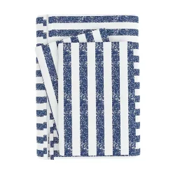 Sale Kirklands Home Navy Rugged Stripe 2-pc. Twin Duvet Cover Set