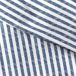 Sale Kirklands Home Navy Rugged Stripe 2-pc. Twin Duvet Cover Set