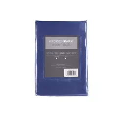 Online Kirklands Home Navy Satin Standard 2-pc. Pillow Case Set Blue