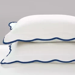 Sale Kirklands Home Navy Scalloped Edge 3-pc. Full/Queen Comforter Set