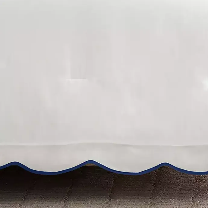 Sale Kirklands Home Navy Scalloped Edge 3-pc. Full/Queen Comforter Set