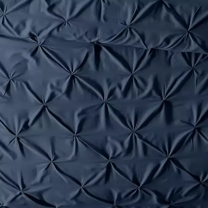 Hot Kirklands Home Navy Soft Pinched 3-Pc. Queen Duvet Cover Set Blue