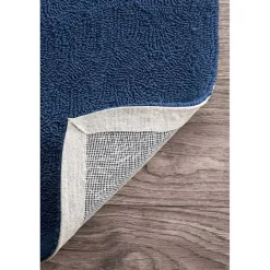 Hot Kirklands Home Navy Starfish Hooked Indoor/Outdoor Area Rug, 5x8