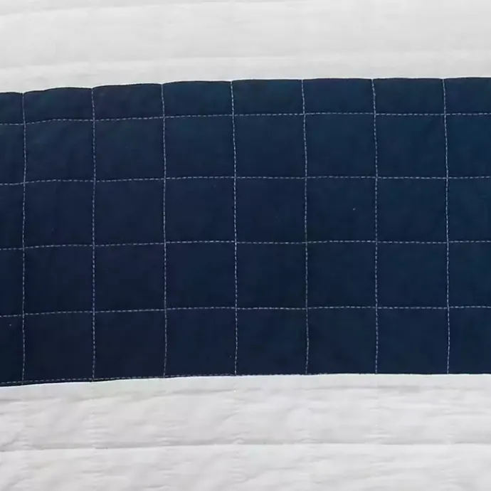 Best Kirklands Home Navy Stripe 3-pc. Full/Queen Quilt Set
