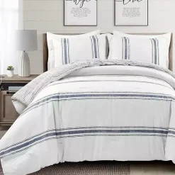 Sale Kirklands Home Navy Stripe 3-pc. Full/Queen Comforter Set
