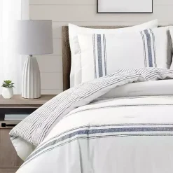 Online Kirklands Home Navy Stripe 3-pc. King Comforter Set