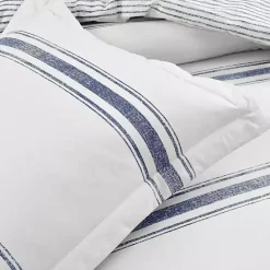 Online Kirklands Home Navy Stripe 3-pc. King Comforter Set