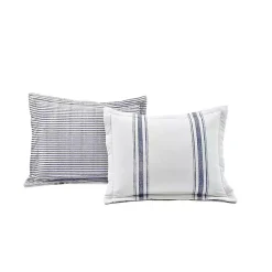 Online Kirklands Home Navy Stripe 3-pc. King Comforter Set