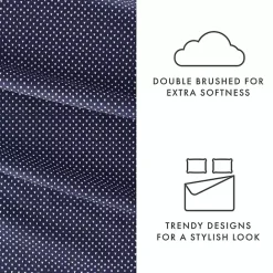 Online Kirklands Home Navy Tiny Hearts 3-pc. Twin Sheet Set Blue