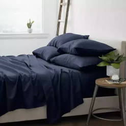 Hot Kirklands Home Navy Ultra Soft 6-pc. Queen Sheet Set Blue