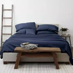 Hot Kirklands Home Navy Ultra Soft 6-pc. Queen Sheet Set Blue