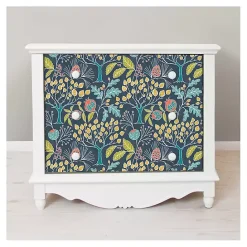 Discount Kirklands Home Navy Vintage Flora Peel & Stick Wallpaper