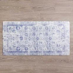 Best Kirklands Home Navy Vintage Floral Kitchen Mat