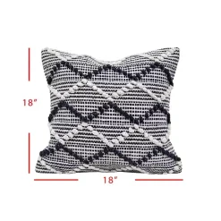 New Kirklands Home Navy Waves Outdoor Pillow
