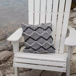New Kirklands Home Navy Waves Outdoor Pillow