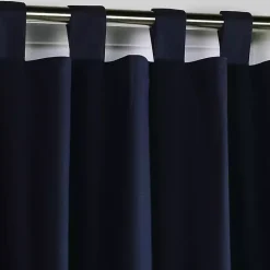 Best Kirklands Home Navy Weathermate Blackout Curtain Panel, 84 in. Blue