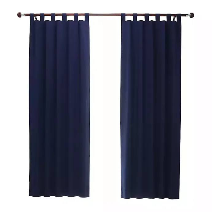 Discount Kirklands Home Navy Weathermate Blackout Curtain Panel, 95 in. Blue