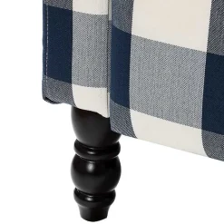 Clearance Kirklands Home Navy Windowpane Plaid Recliner