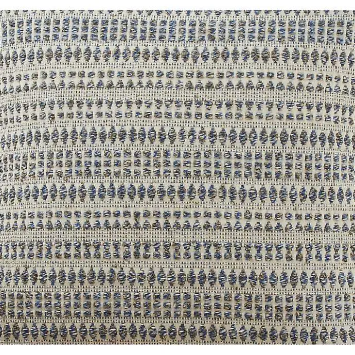 Kirklands Home Navy Woven Line Stripe Table Runner
