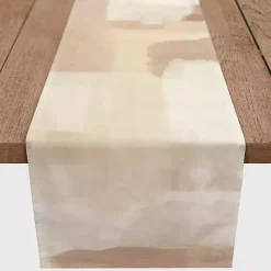 Clearance Kirklands Home Neutral Abstract Table Runner, 90 in. Tan