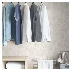 Hot Kirklands Home Neutral Botanical Peel and Stick Wallpaper