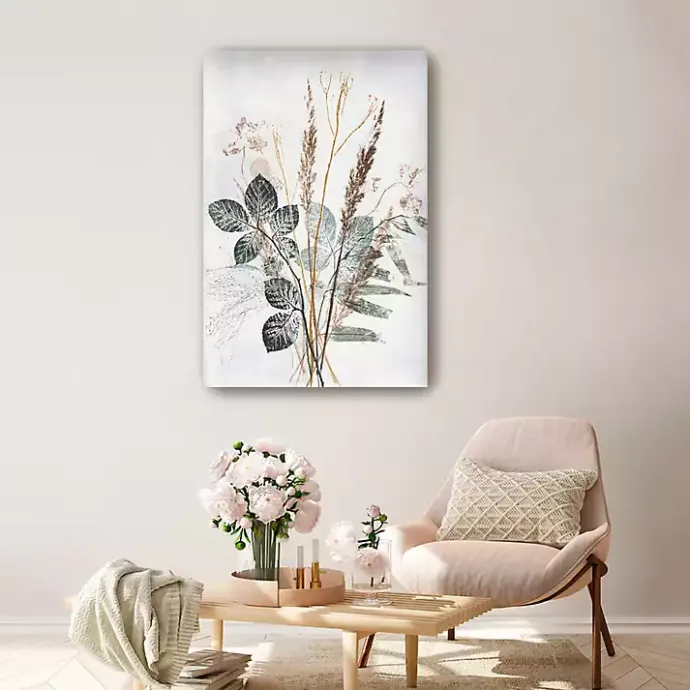 Discount Kirklands Home Neutral Bouquet Canvas Art Print