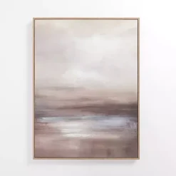 Outlet Kirklands Home Neutral Brown Abstract Framed Canvas Art Print