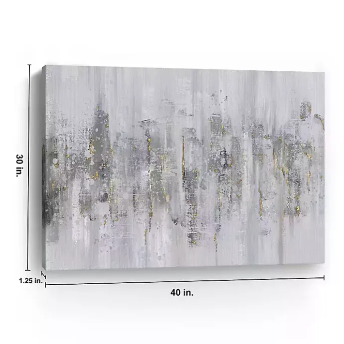 Outlet Kirklands Home Neutral Columns Canvas Art Print Gray