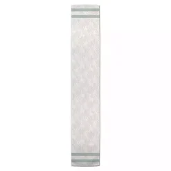 New Kirklands Home Neutral Coral Stripe Table Runner, 90 in.