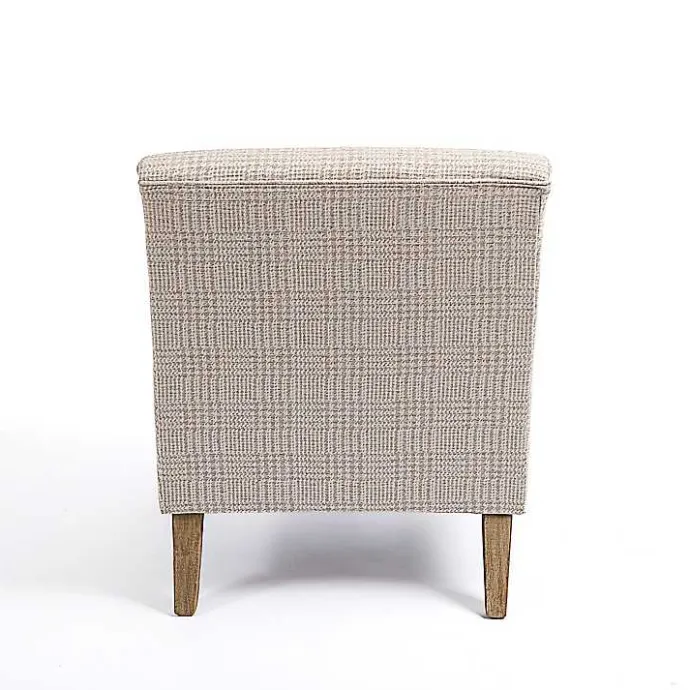 Online Kirklands Home Neutral Houndstooth 2-pc. Chair and Ottoman Set Tan