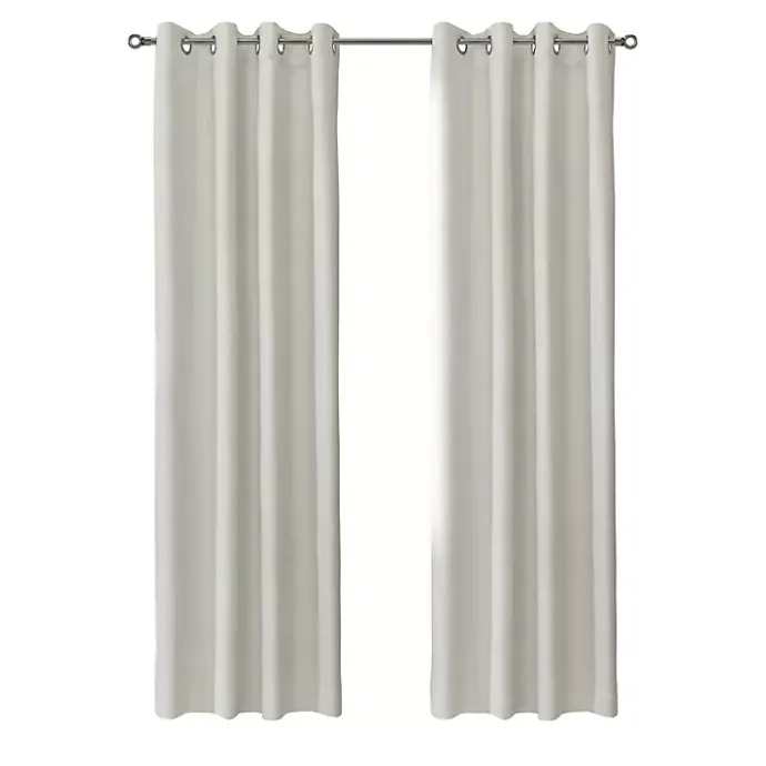 Discount Kirklands Home Neutral Light Filtering Curtain Panel, 84 in. Ivory