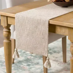 Discount Kirklands Home Neutral Mottled Table Runner Tan