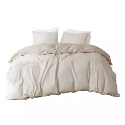 Best Kirklands Home Neutral Oversized 3-pc. King Duvet Cover Set Tan