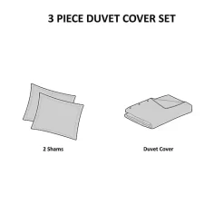 Best Kirklands Home Neutral Oversized 3-pc. King Duvet Cover Set Tan