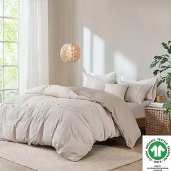 Discount Kirklands Home Neutral Oversized 3-pc. Queen Duvet Cover Set Tan