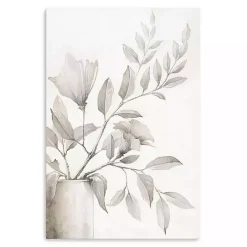 New Kirklands Home Neutral Potted Plant Canvas Art Print