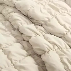 Best Kirklands Home Neutral Puff 3-pc. Full/Queen Comforter Set Tan