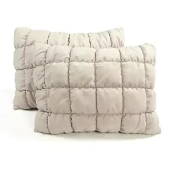 Best Kirklands Home Neutral Puff 3-pc. Full/Queen Comforter Set Tan