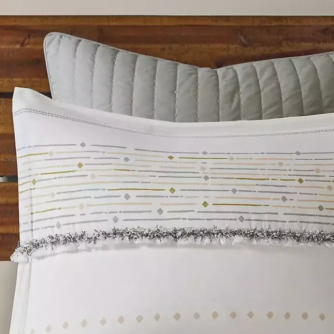 Outlet Kirklands Home Neutral Stripe King 3-pc. Comforter Set